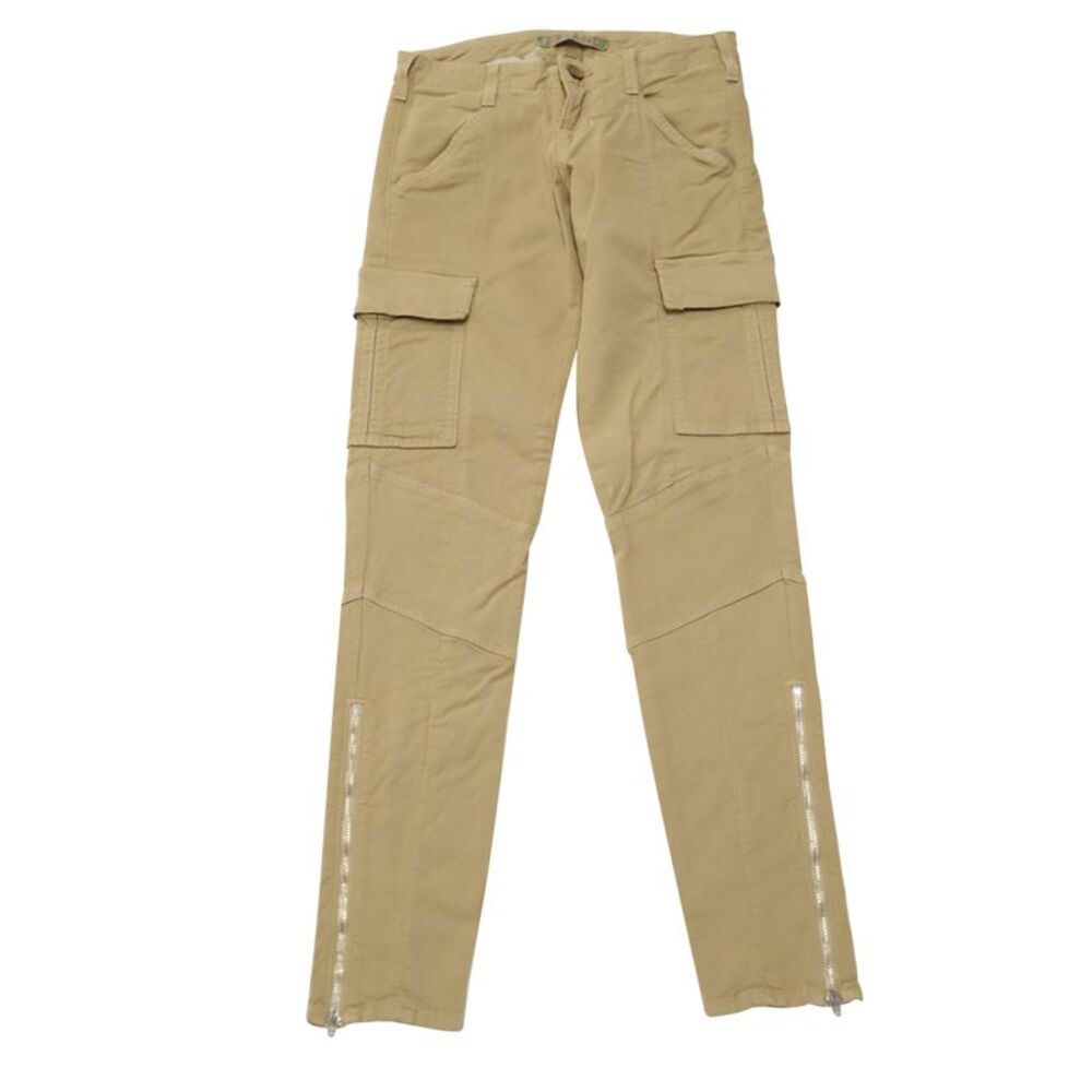 J Brand Houlihan Cargo Pants with Ankle Zip in Tan Cotton